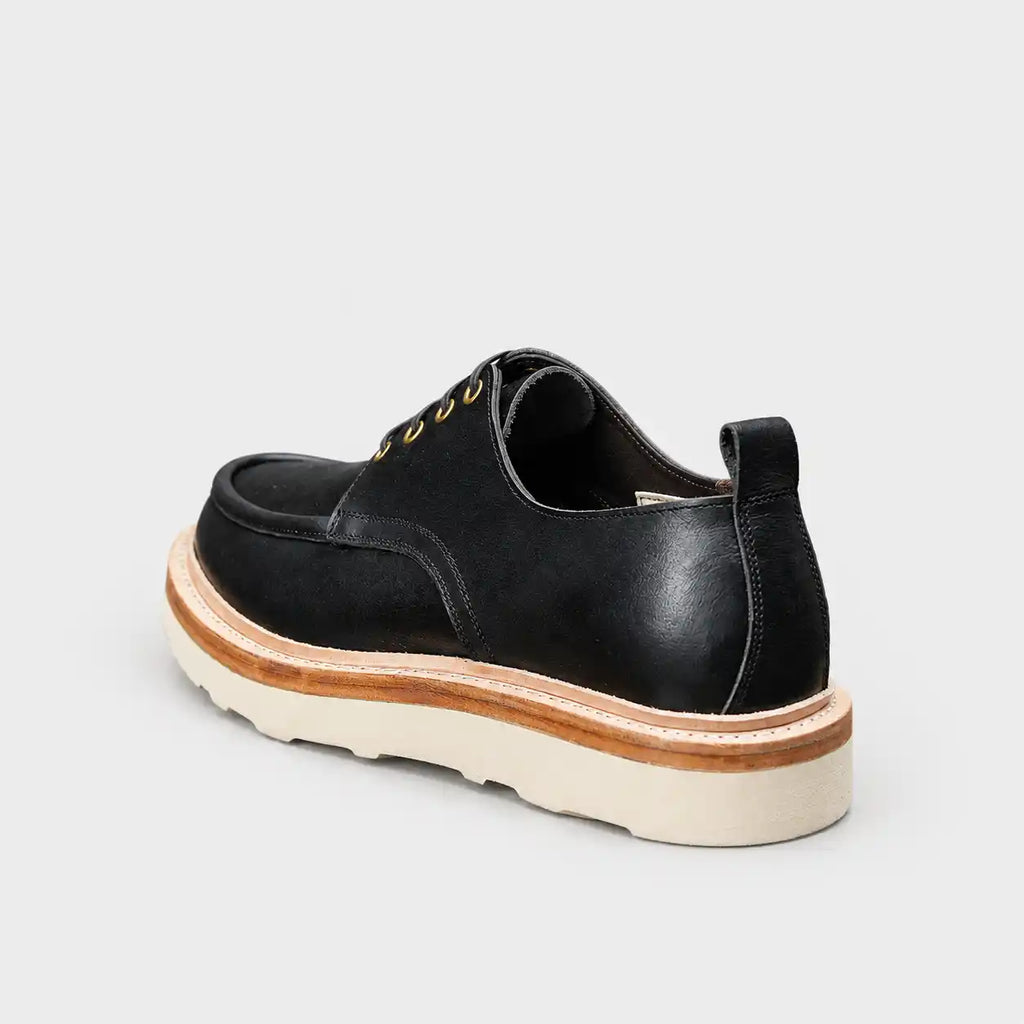 The Calder - Hand-Lasted Moc Oxford - Black