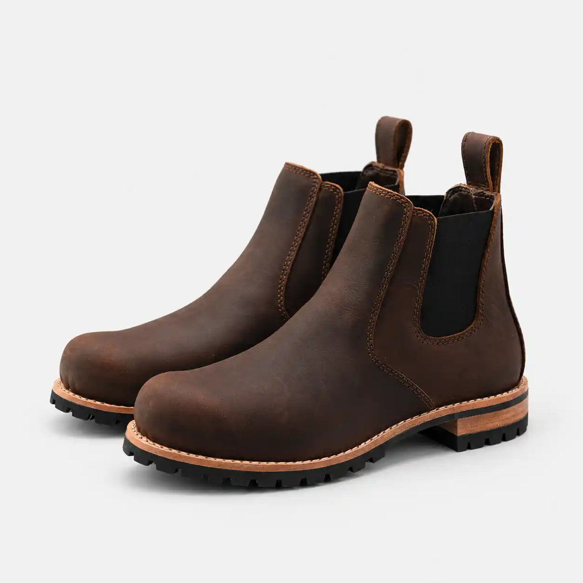 The Rowan — Handcrafted Chelsea Boot - Vintage Brown