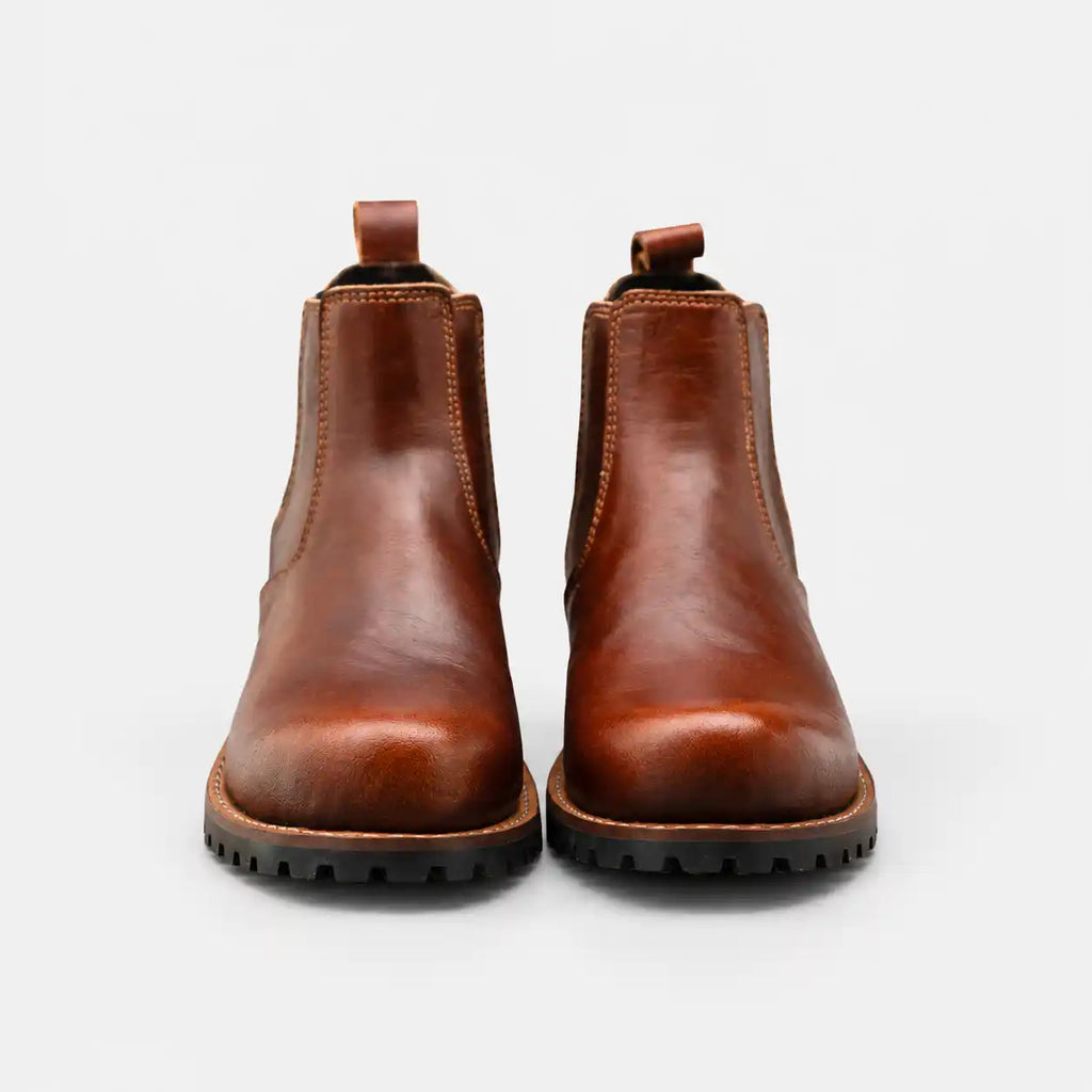 The Rowan — Handcrafted Chelsea Boot - Saddle Tan