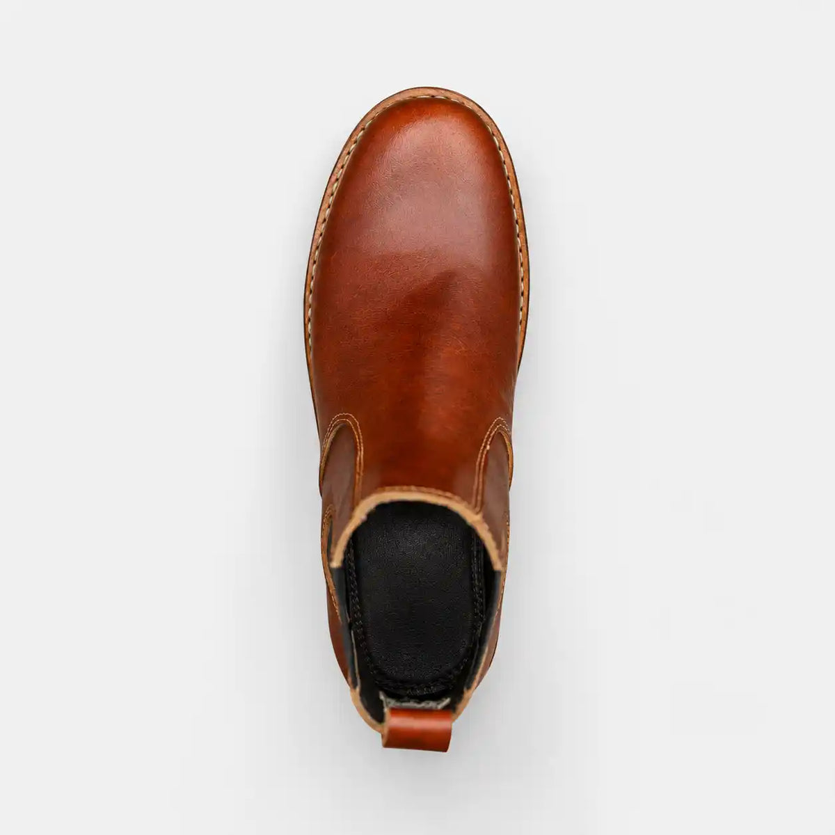 The Rowan — Handcrafted Chelsea Boot - Saddle Tan