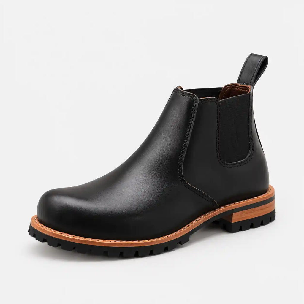 The Rowan — Handcrafted Chelsea Boot - Black