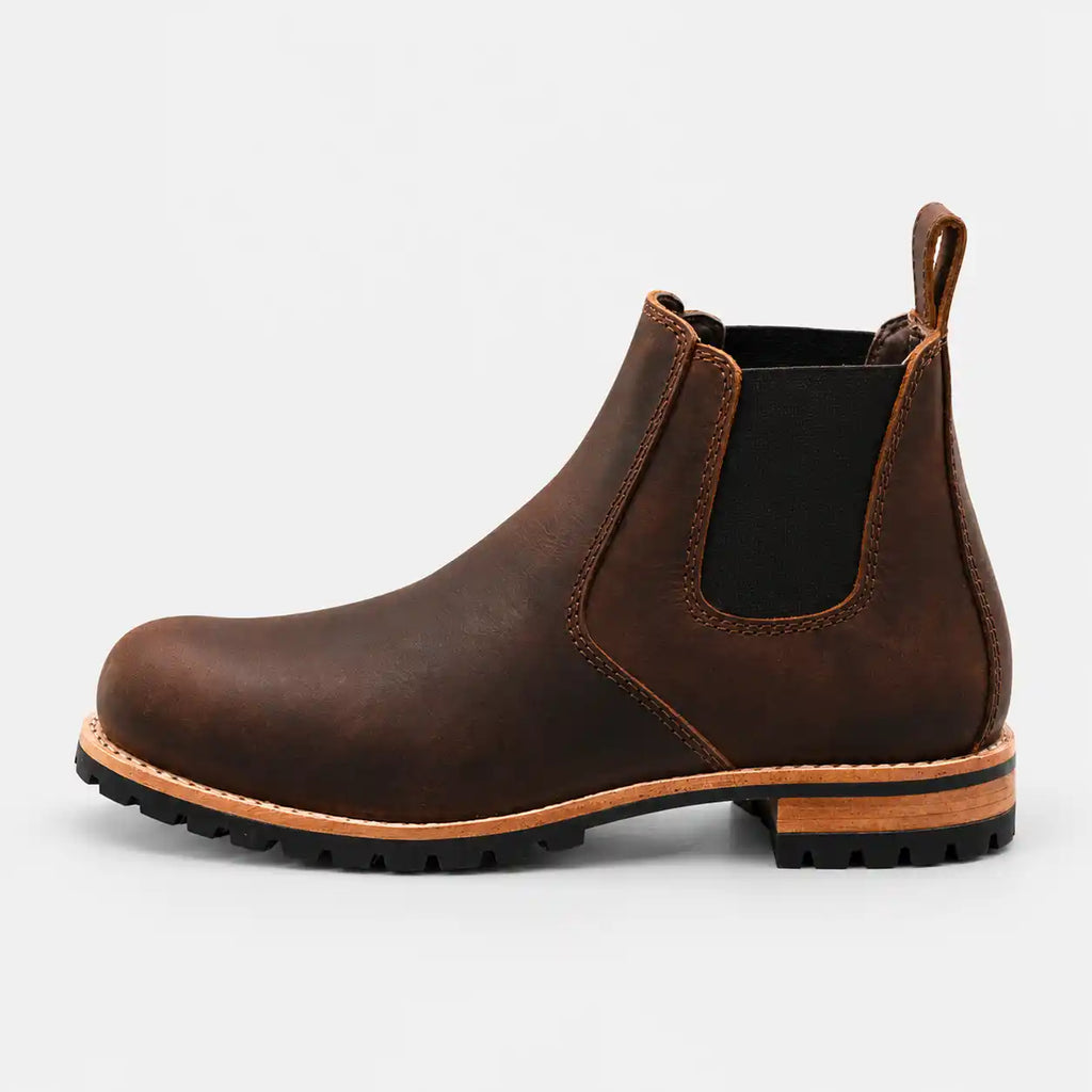 The Rowan — Handcrafted Chelsea Boot - Vintage Brown