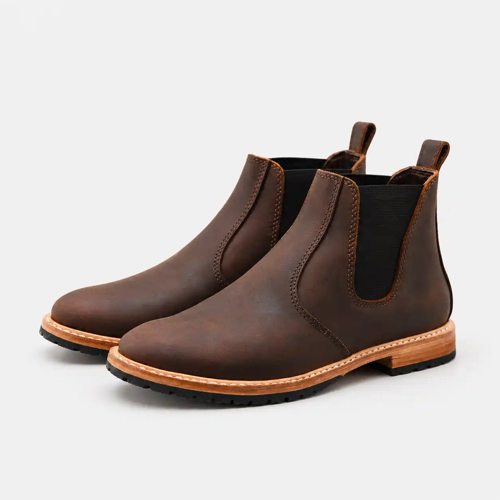 The Ellery — Bespoke Chelsea Boot - Vintage Brown