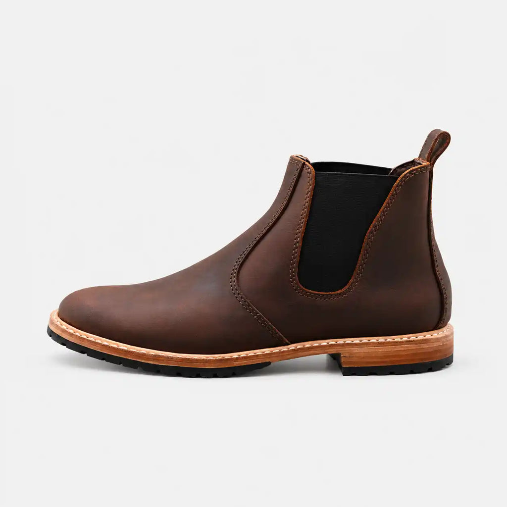 The Ellery — Bespoke Chelsea Boot - Vintage Brown