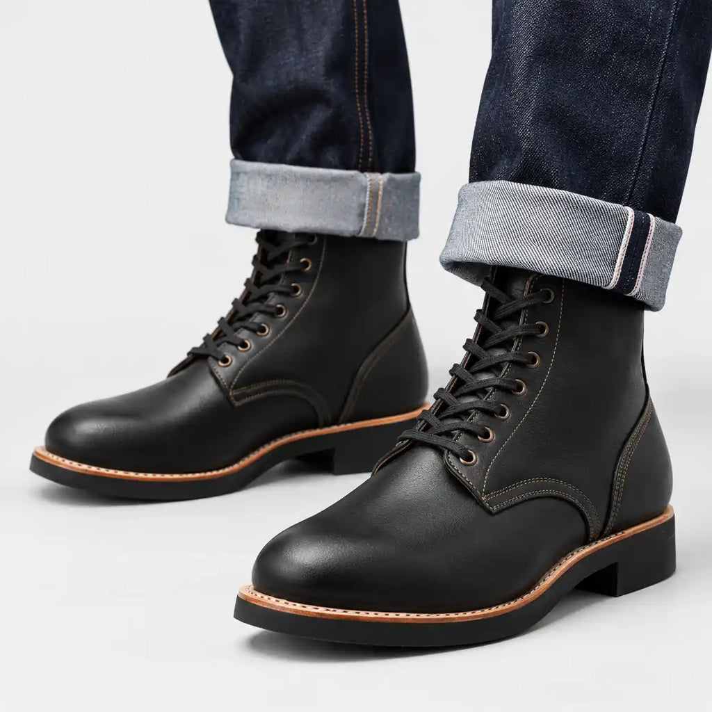 The Sterling — Handcrafted Service Boot - Black