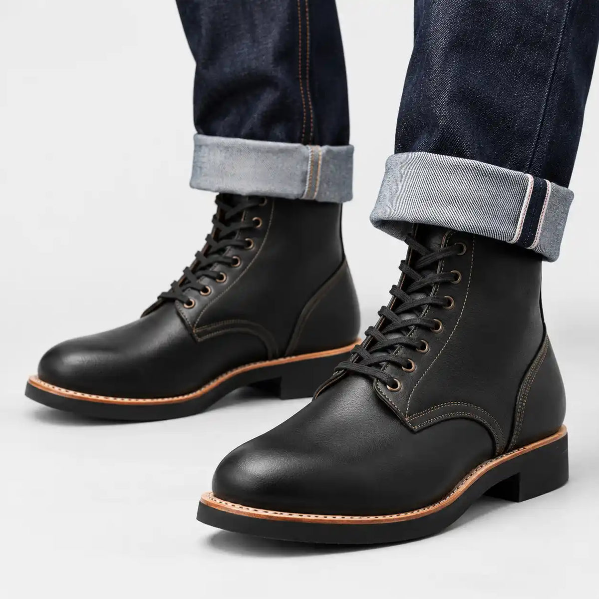 The Sterling — Handcrafted Service Boot - Black