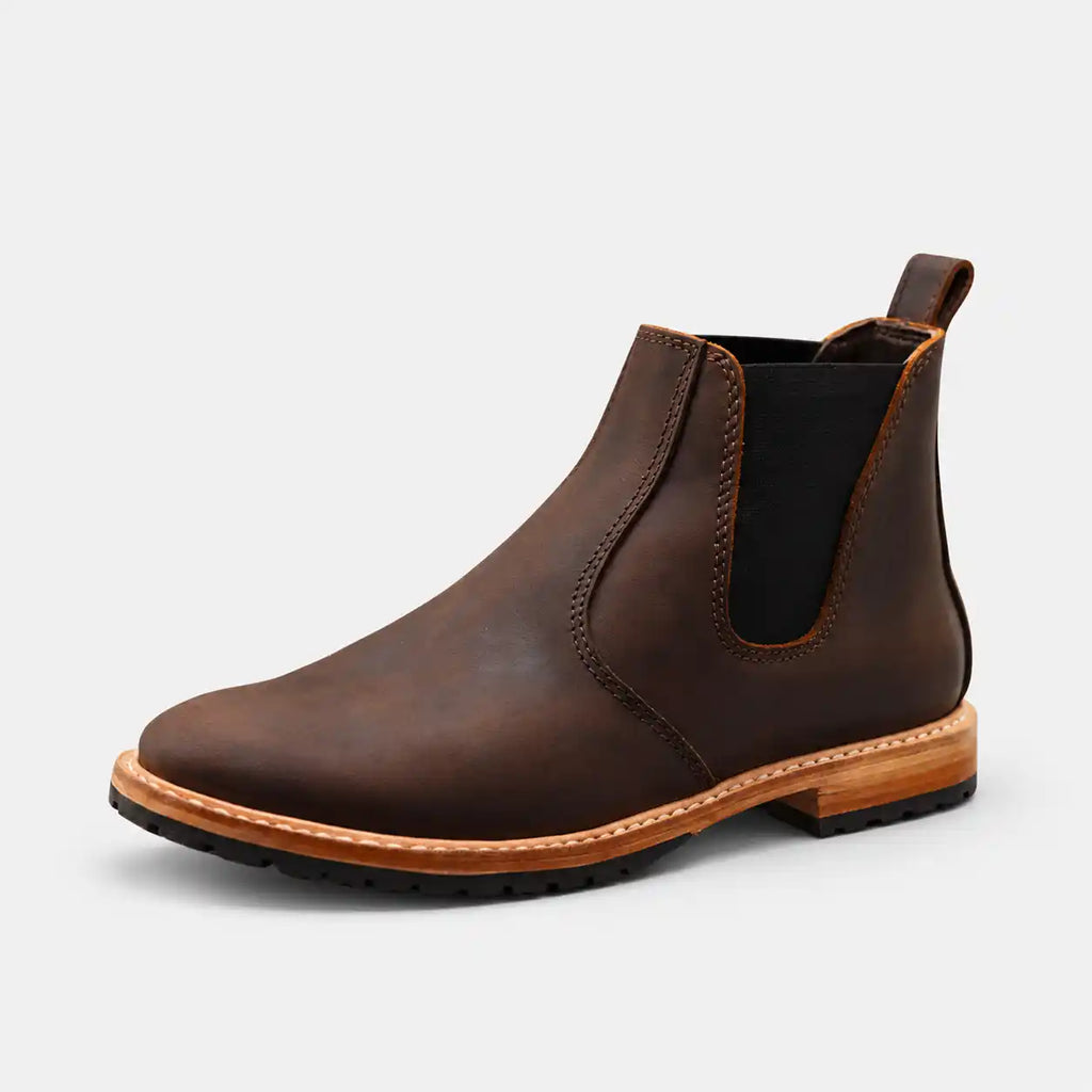 The Ellery — Bespoke Chelsea Boot - Vintage Brown