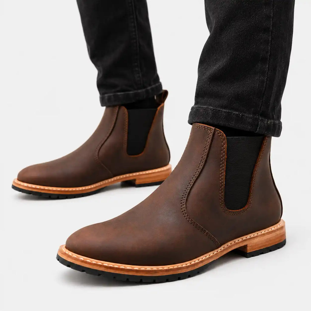 The Ellery — Bespoke Chelsea Boot - Vintage Brown