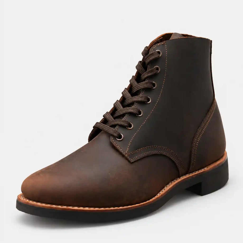 The Sterling — Handcrafted Service Boot - Vintage Brown