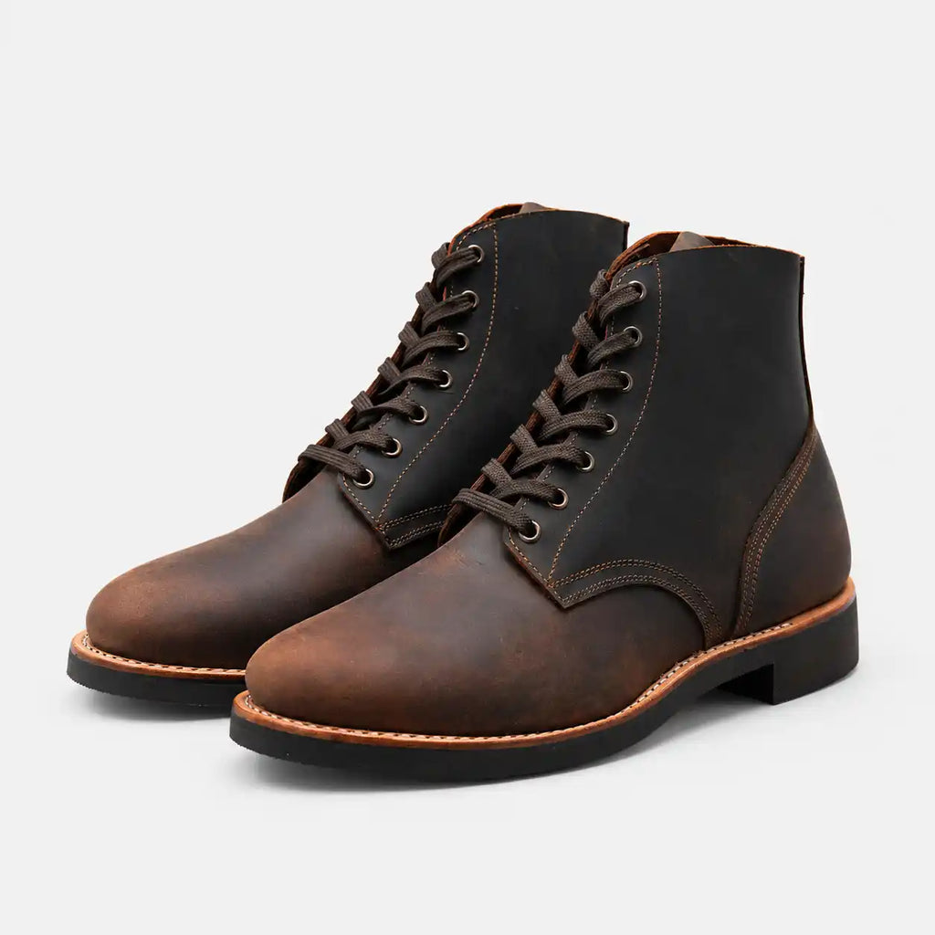 The Sterling — Handcrafted Service Boot - Vintage Brown