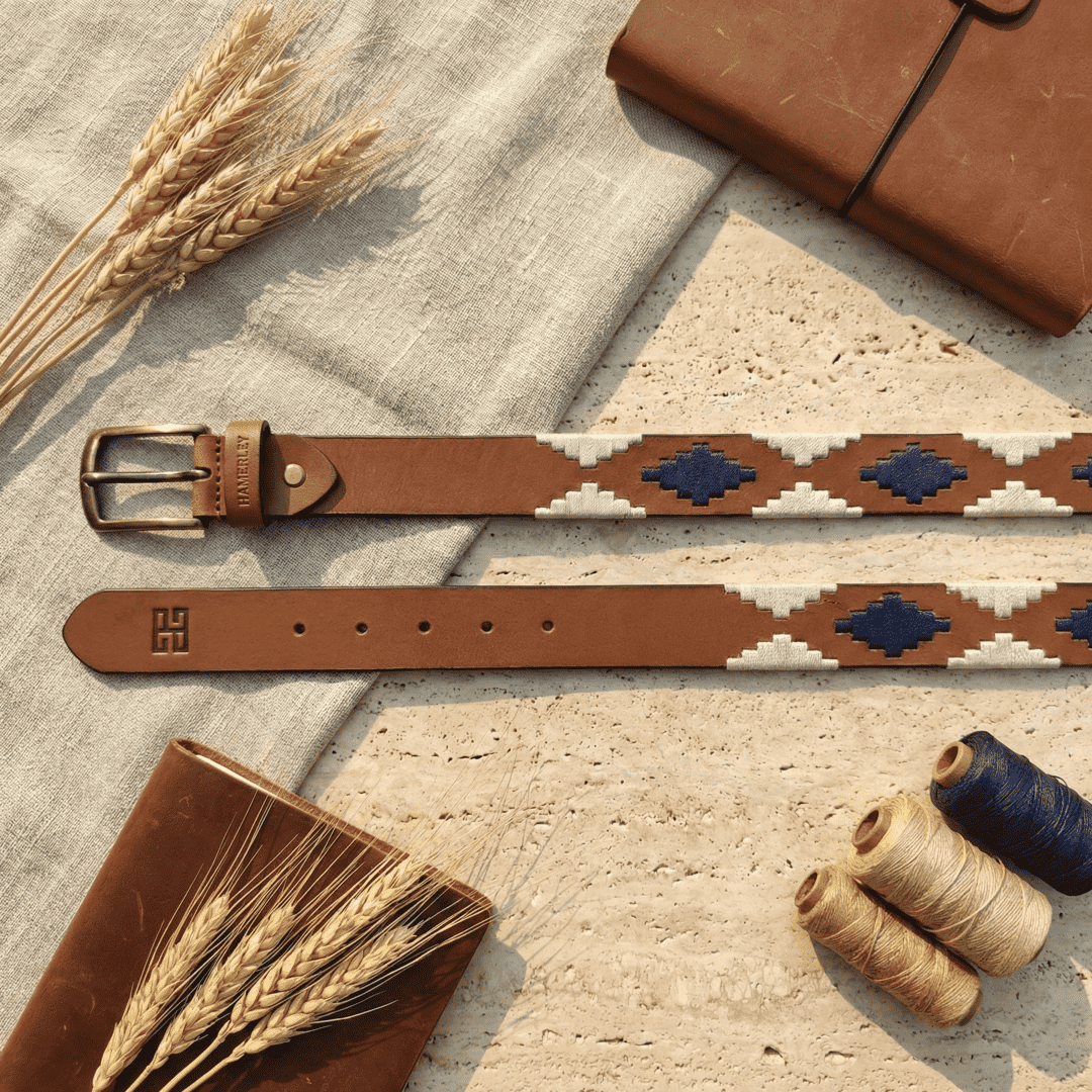 Amber Ridge Handcrafted Polo Belt – Genuine Leather