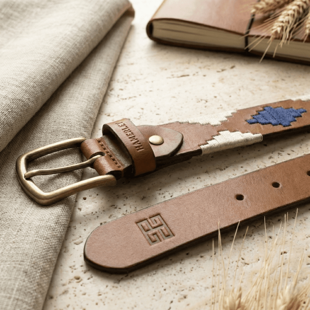 Amber Ridge Handcrafted Polo Belt – Genuine Leather
