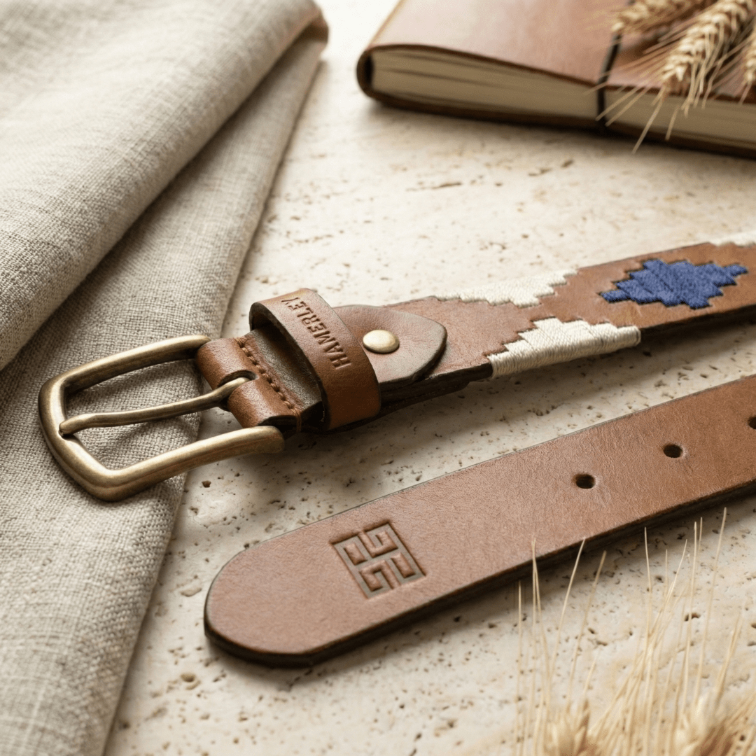 Amber Ridge Handcrafted Polo Belt – Genuine Leather