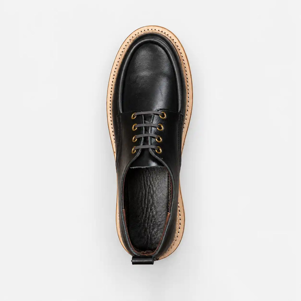 The Calder - Hand-Lasted Moc Oxford - Black