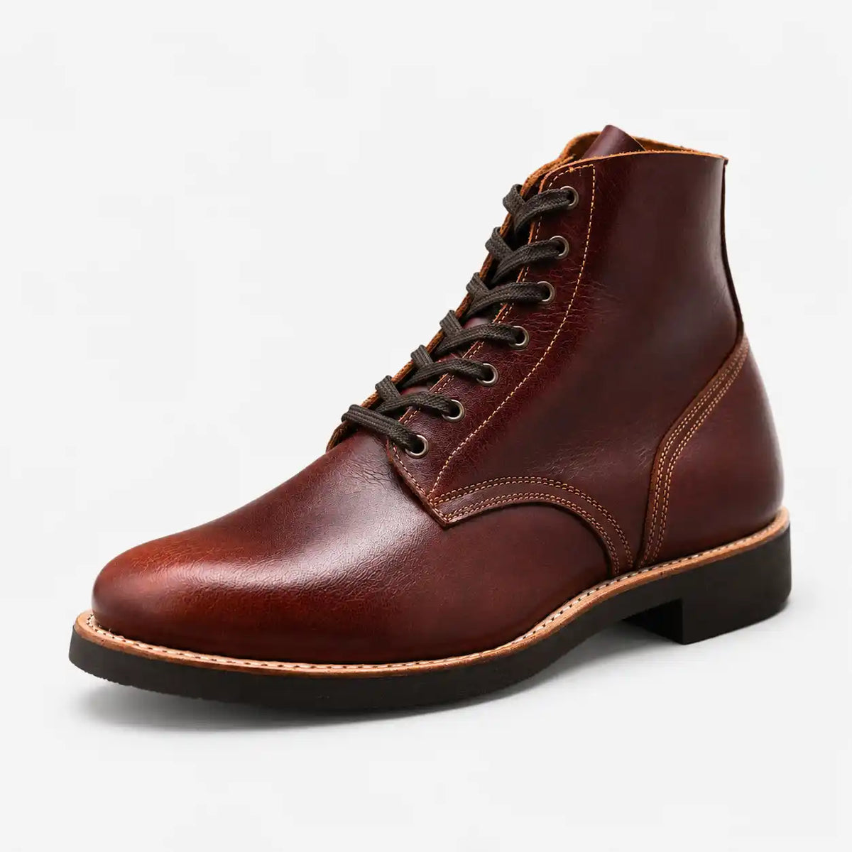 The Sterling — Handcrafted Service Boot - Saddle Tan