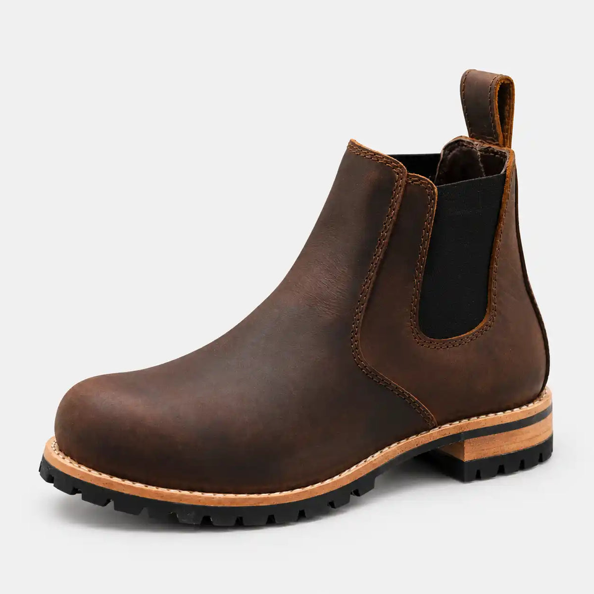 The Rowan — Handcrafted Chelsea Boot - Vintage Brown