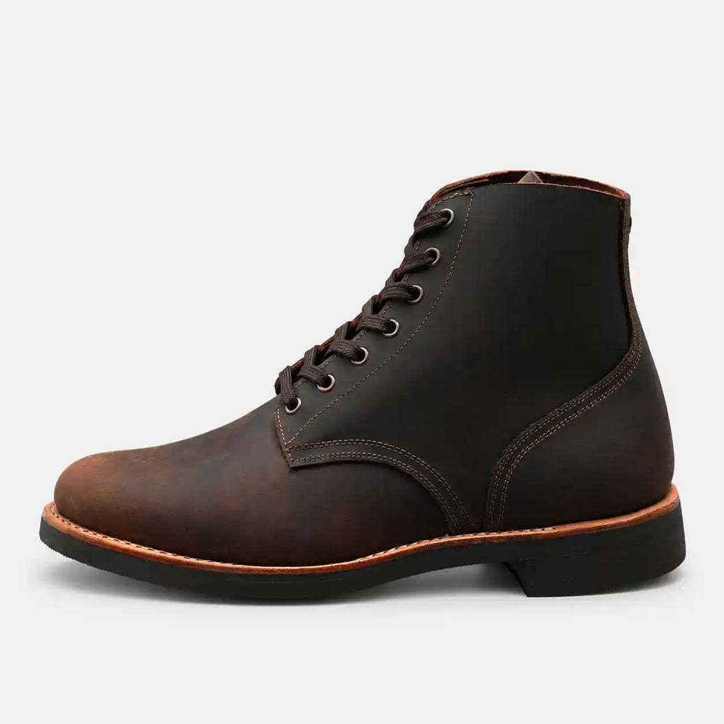 The Sterling — Handcrafted Service Boot - Vintage Brown