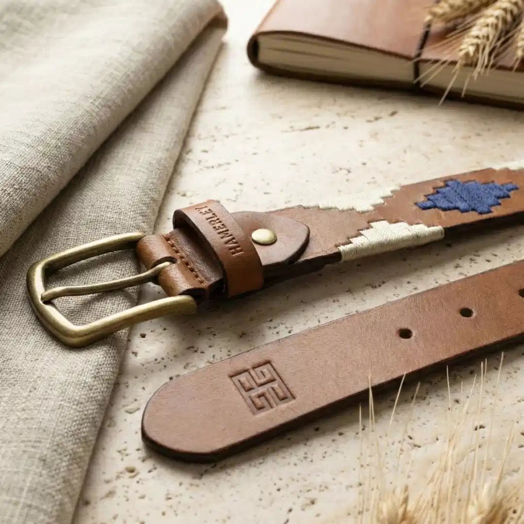 Amber Ridge Handcrafted Polo Belt – Genuine Leather