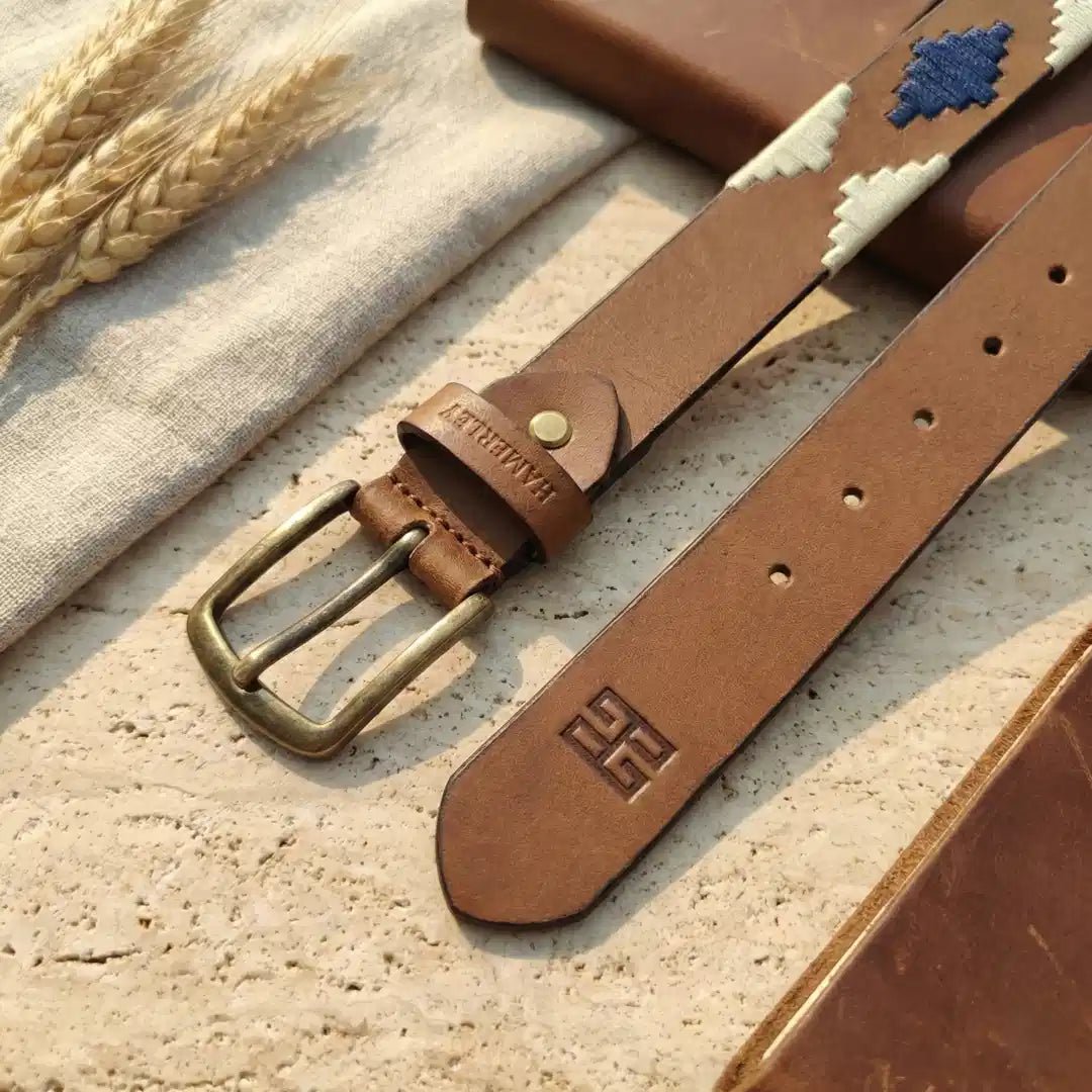 Amber Ridge Handcrafted Polo Belt – Genuine Leather