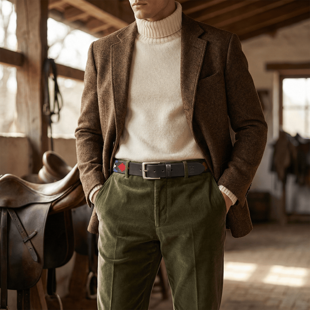 Highland Crest Handcrafted Polo Belt – Genuine Leather