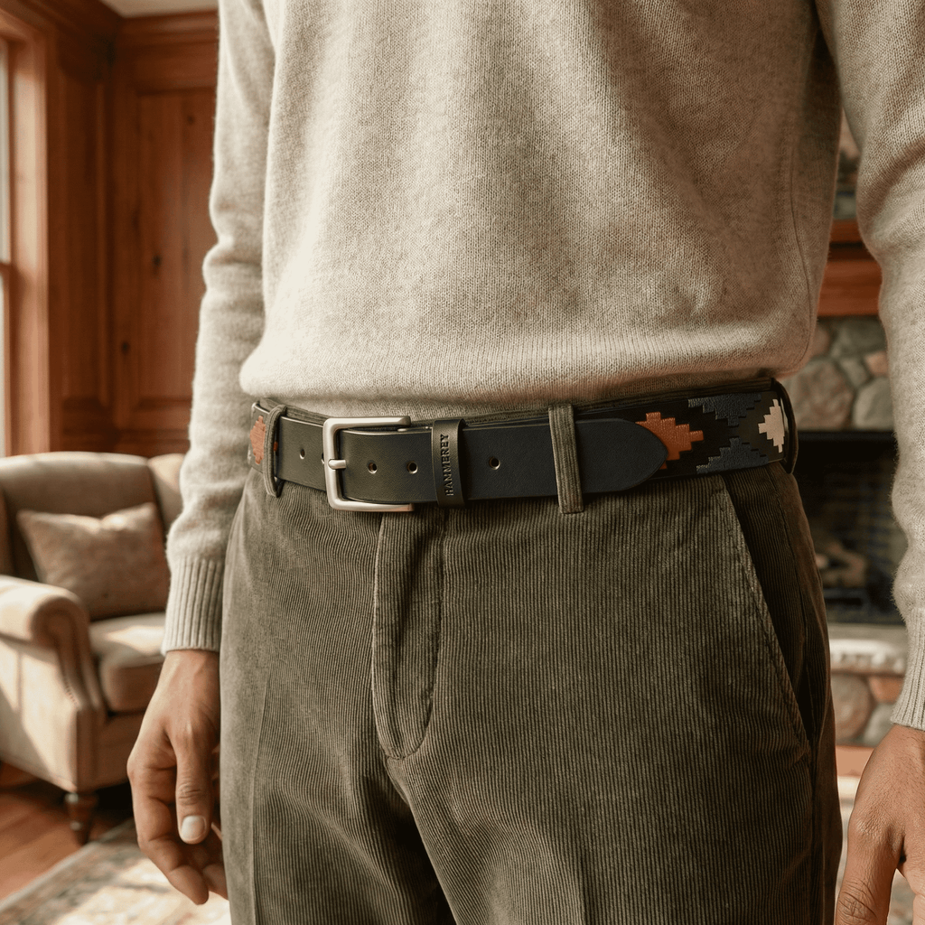 Highland Crest Handcrafted Polo Belt – Genuine Leather