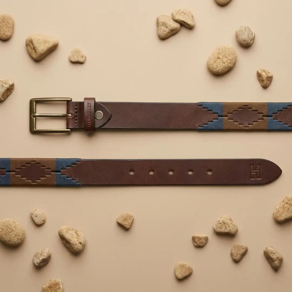 Hamerley Urban Pampa polo belt lifestyle – contemporary leather belt worn with modern smart casual Indian menswear