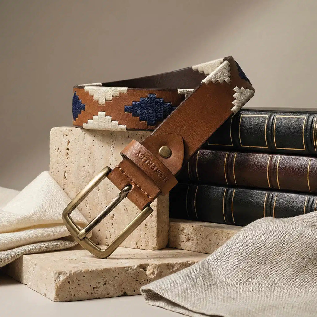 Amber Ridge Handcrafted Polo Belt – Genuine Leather